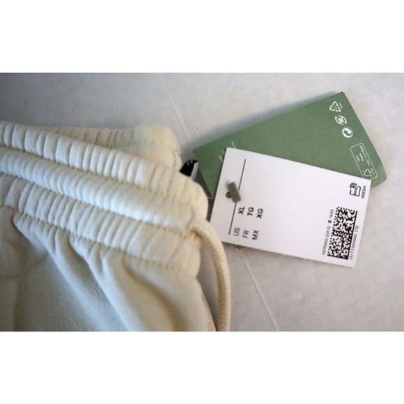 H&M 0975845 051 Women's Sz XL Beige Basics Divided High Waist Sweatpant Joggers - Picture 7 of 10